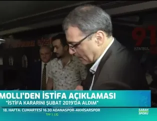 Comolli'den istifa açıklaması
