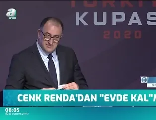 Cenk Renda'dan 'evde kal' mesajı