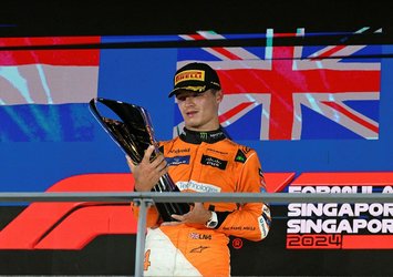 Formula 1'de Singapur GP'sini Norris kazandı