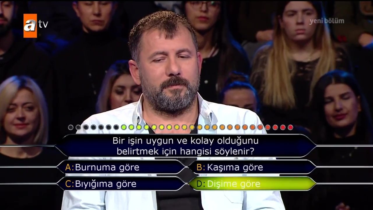 Kim Milyoner Olmak İster 797. bölüm soru ve cevapları! Geceye damga vuran soru