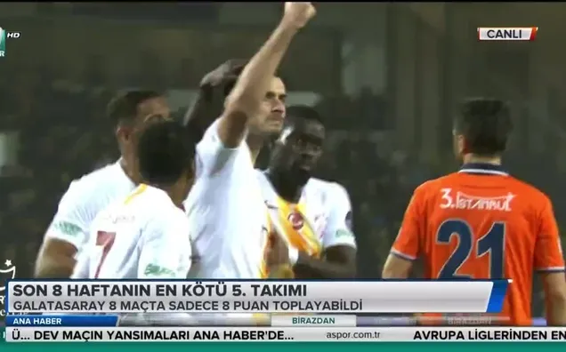 Son 8 haftanın en kötü 5. takımı