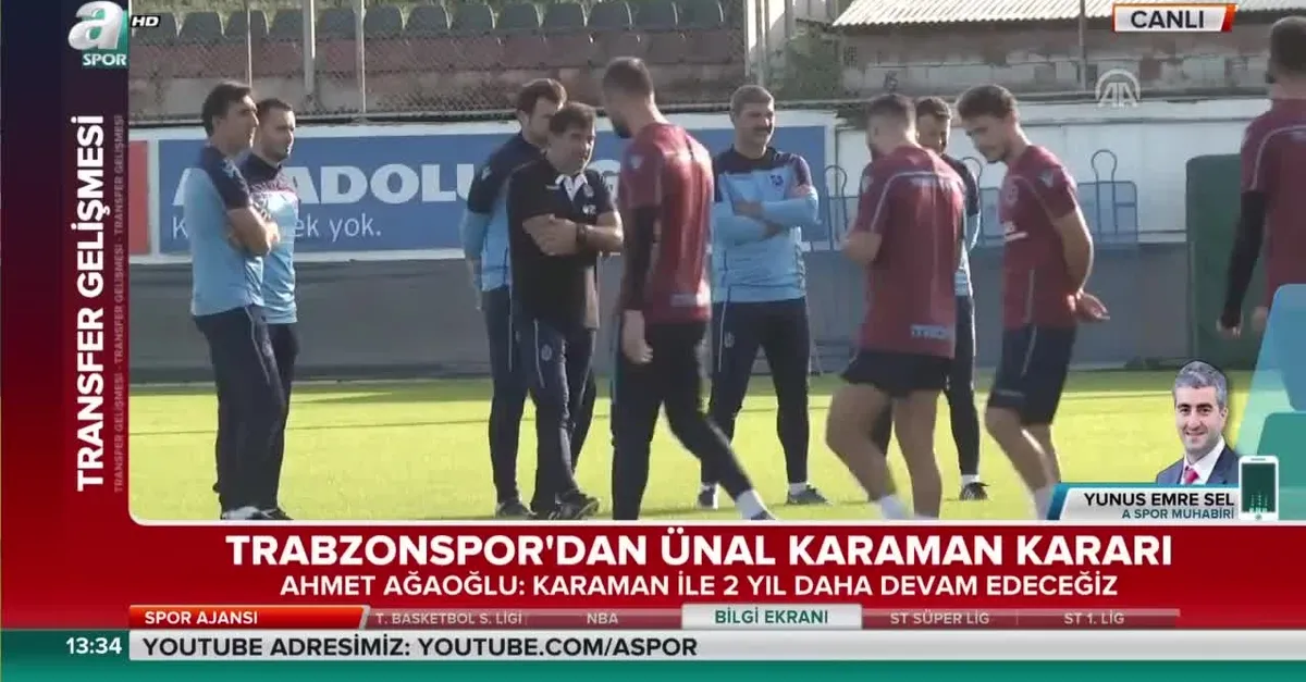 Trabzonspor'dan Ünal Karaman kararı