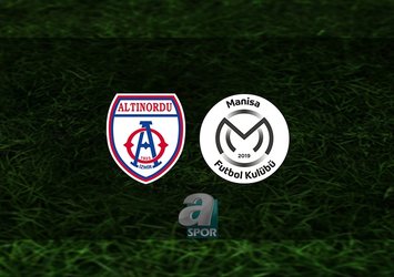 Altınordu - Manisa FK maçı saat kaçta?