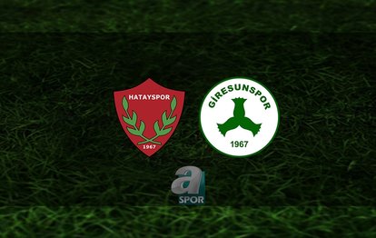 Hatayspor - Giresunspor maçı canlı anlatım Hatayspor - Giresunspor maçı canlı izle