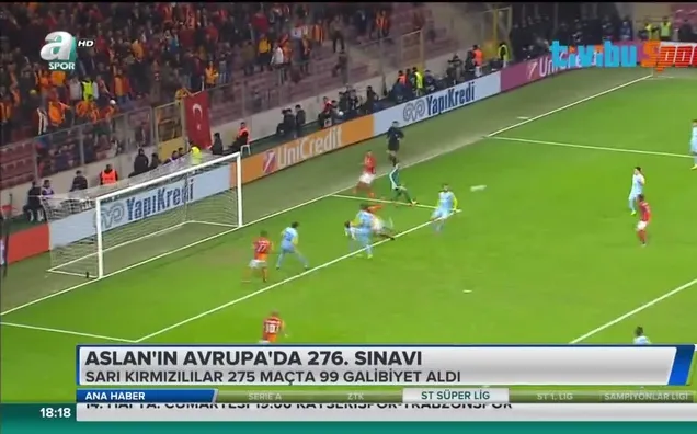 Aslan'ın Avrupa'da 276. sınavı