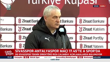 Rıza Çalımbay Sivasspor-Antalyaspor maçı öncesi konuştu:Eksik bir kadro ile sahaya çıkıcaz