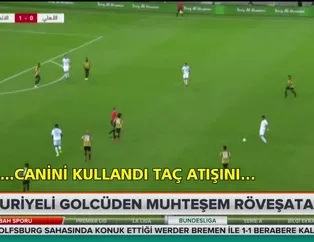 Suriyeli golcüden muhteşem röveşata