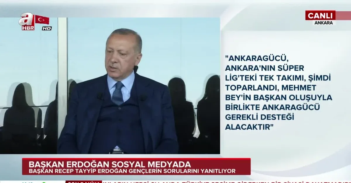 Başkan Erdoğan'dan Ankara'ya stat müjdesi