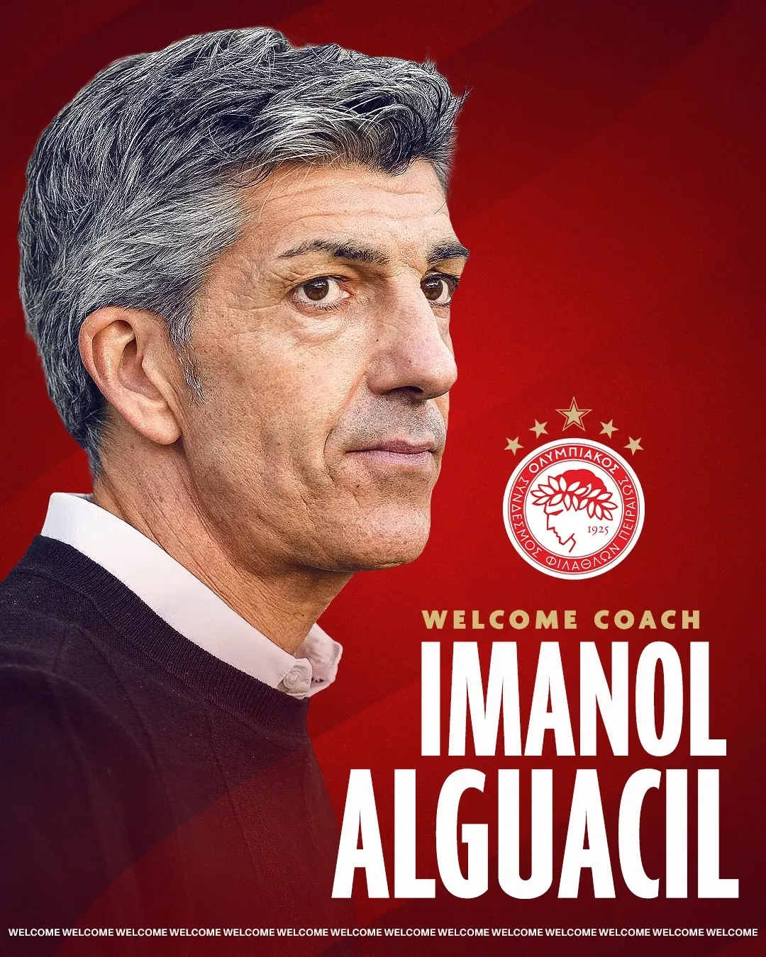 Olympiakos, teknik direktörlüğe Imanol Alguacil'i getirdi