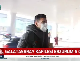 Galatasaray kafilesi Erzurum'a gitti