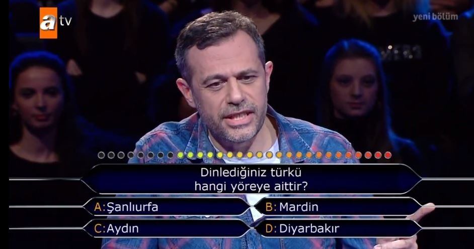 Kim Milyoner Olmak İster 788. son bölüm soru ve cevapları 26 Kasım 2018