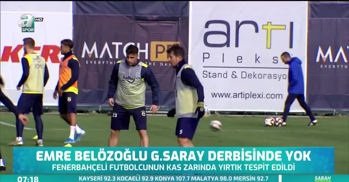Emre Belözoğlu Galatasaray derbisinde yok