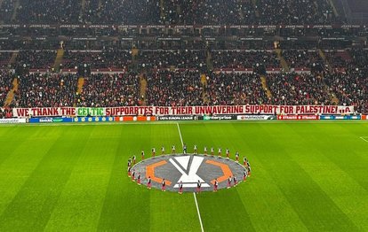 Galatasaray taraftarından Filistin’e destek!