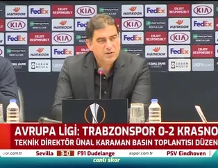 Ünal Karaman: Kaybettiğimiz için üzgünüz