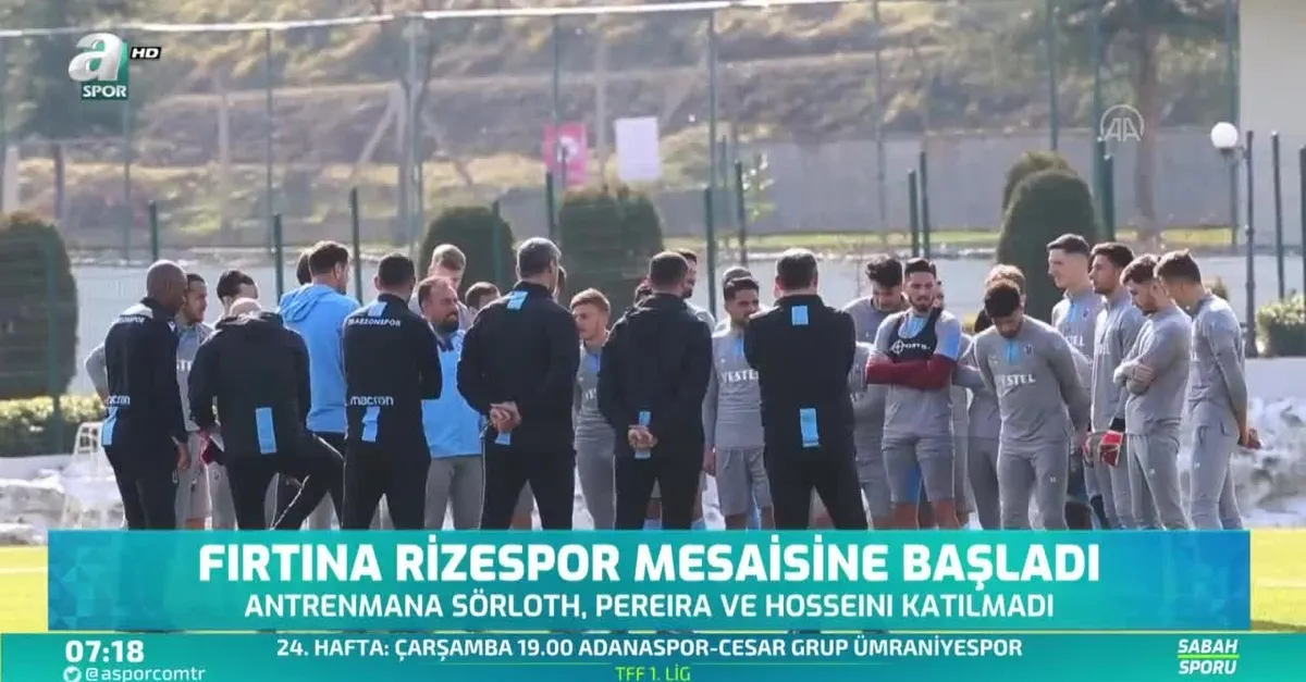 Trabzonspor Rizespor mesaisine başladı