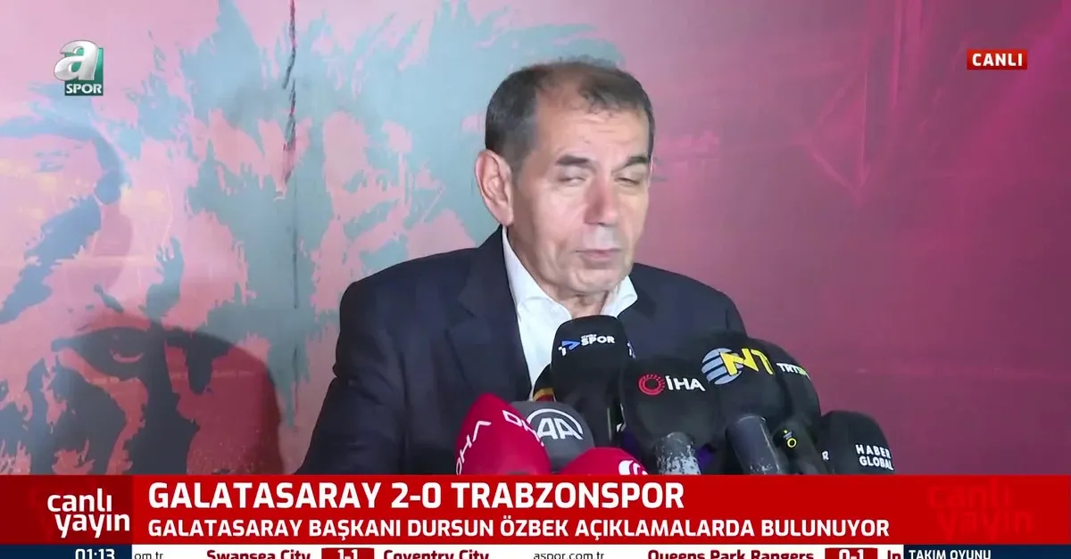 Dursun Özbek'ten hakem tepkisi: Birileri işi sıkı tutuyor!