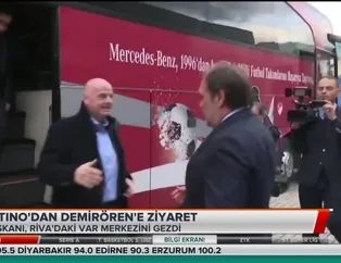 Infantino'dan Yıldırım Demirören'e ziyaret