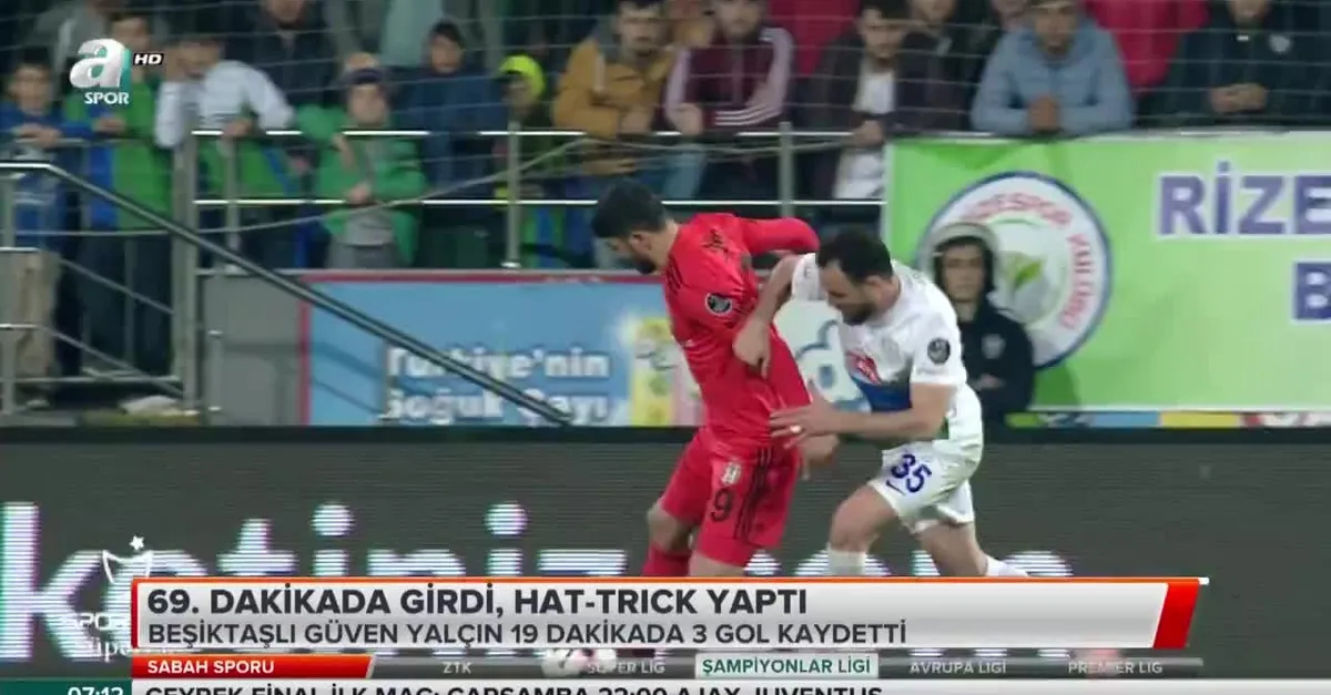 69. dakikada girdi hat-trick yaptı