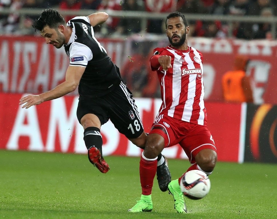 Olympiakos - Beşiktaş maçından kareler