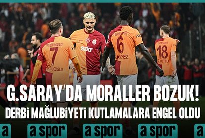 Galatasaray’da derbi moralleri bozdu