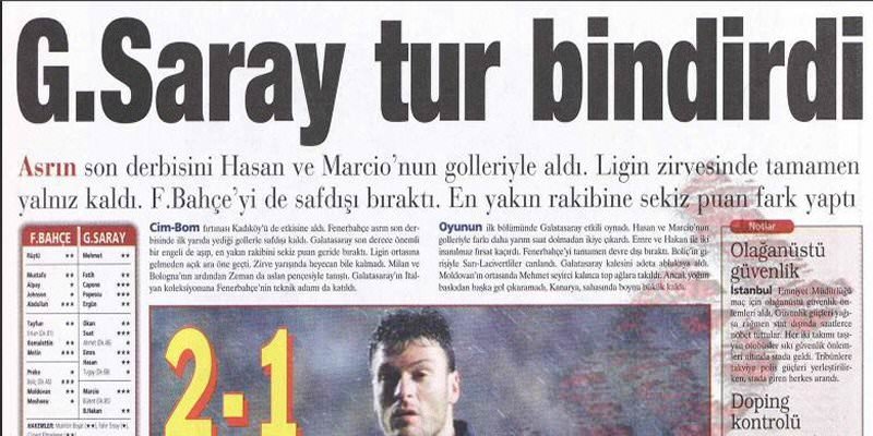 Dev derbide hatıralar geçidi