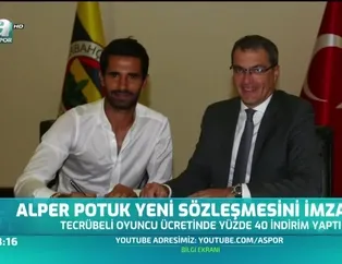 Alper Potuk yeni sözleşmesini imzaladı
