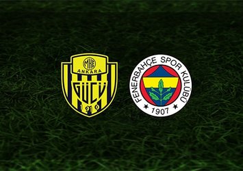 Ankaragücü - F.Bahçe | CANLI