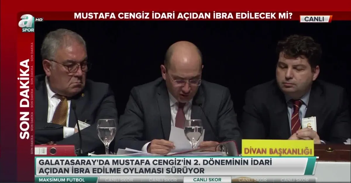 Mustafa Cengiz idari açıdan ibra edilmedi