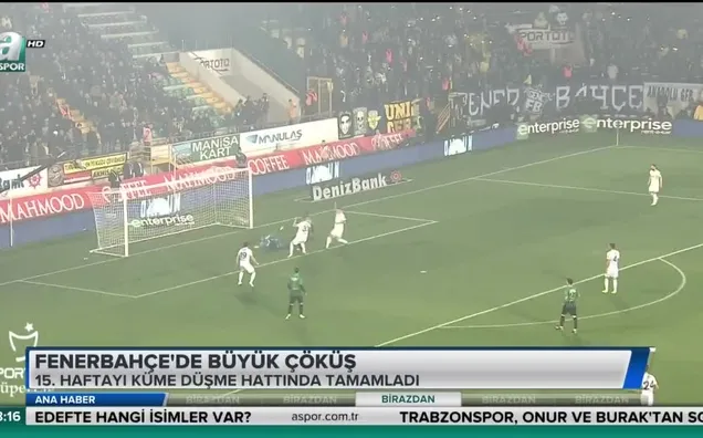 Fenerbahçe'de büyük çöküş