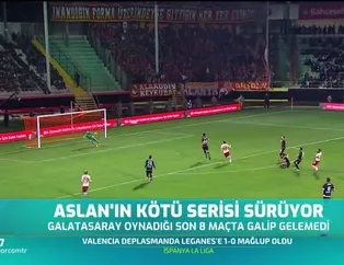 Aslan'ın kötü serisi sürüyor