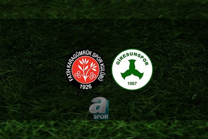 Fatih Karagümrük - Giresunspor maçı saat kaçta?