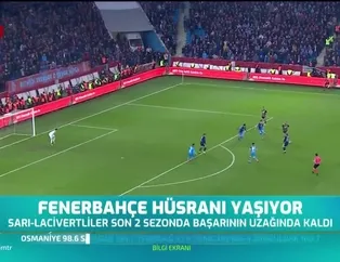 Fenerbahçe hüsranı yaşıyor