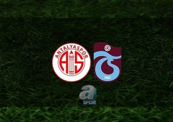Antalyaspor-Trabzonspor | İlk 11'ler belli oldu