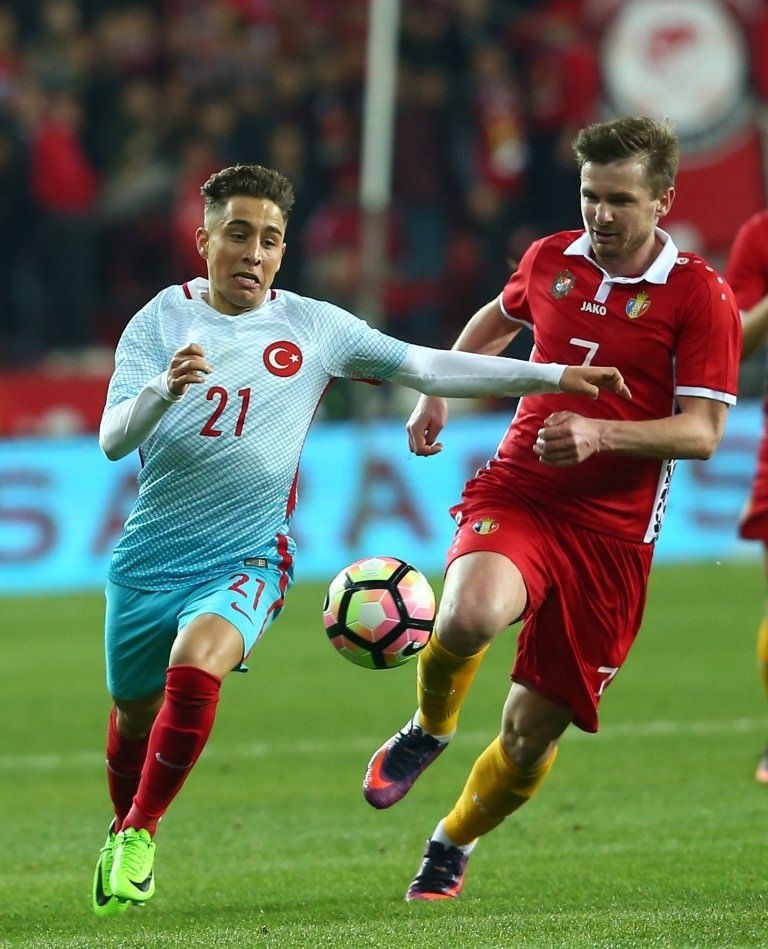 Türkiye - Moldova maçından kareler