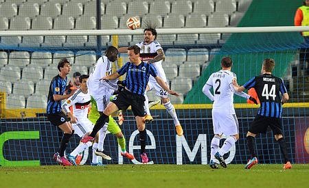 C.Brugge-Beşiktaş maçından kareler