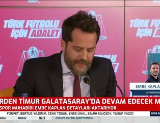 Galatasaray’da Erden Timur son kararını verdi!