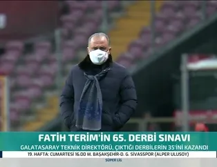Galatasaray'da Fatih Terim'in 65. derbi maçı