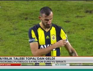 Ayrılık talebi Topal'dan geldi