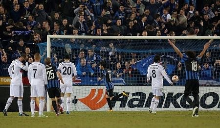 C.Brugge-Beşiktaş maçından kareler