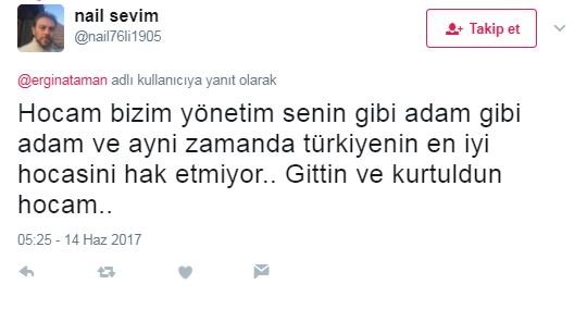 Ergin Ataman gitti sosyal medya sallandı