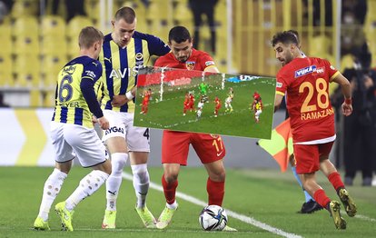 Fenerbahçe Kayserispor maçında penaltı kazandı! İşte o pozisyon