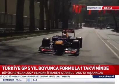 Formula 1 aracı İstanbul’da gösteri turu gerçekleştirdi!