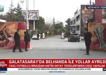 Belhanda tesislerden böyle ayrıldı! İşte o anlar...