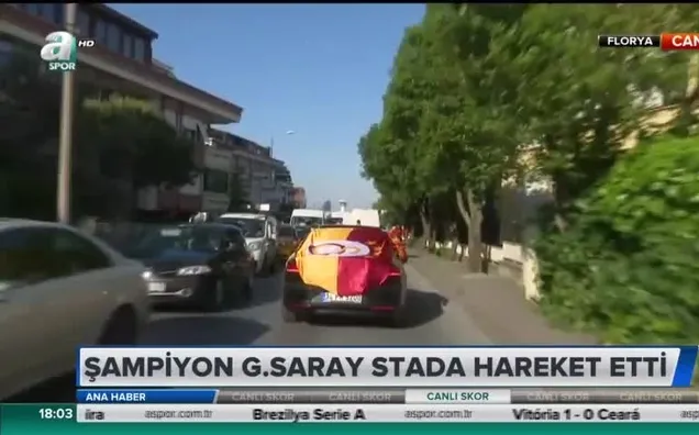 Şampiyon G.Saray stada hareket etti