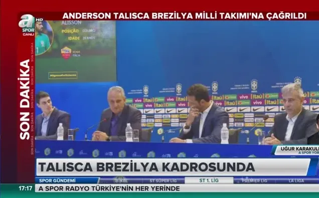 Talisca Brezilya Milli Takımı'nda