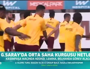 Galatasaray'da orta saha kurgusu netleşti