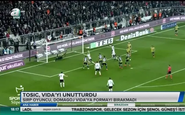 Tosic, Vida'yı unutturdu