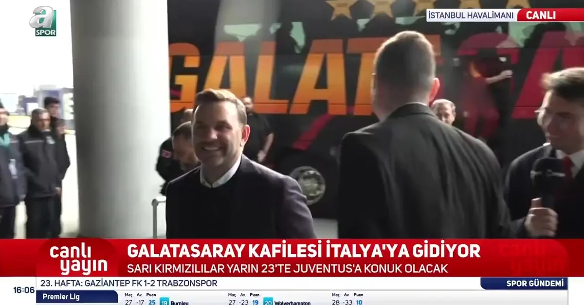 G.Saray kafilesi İtalya’ya gitti!