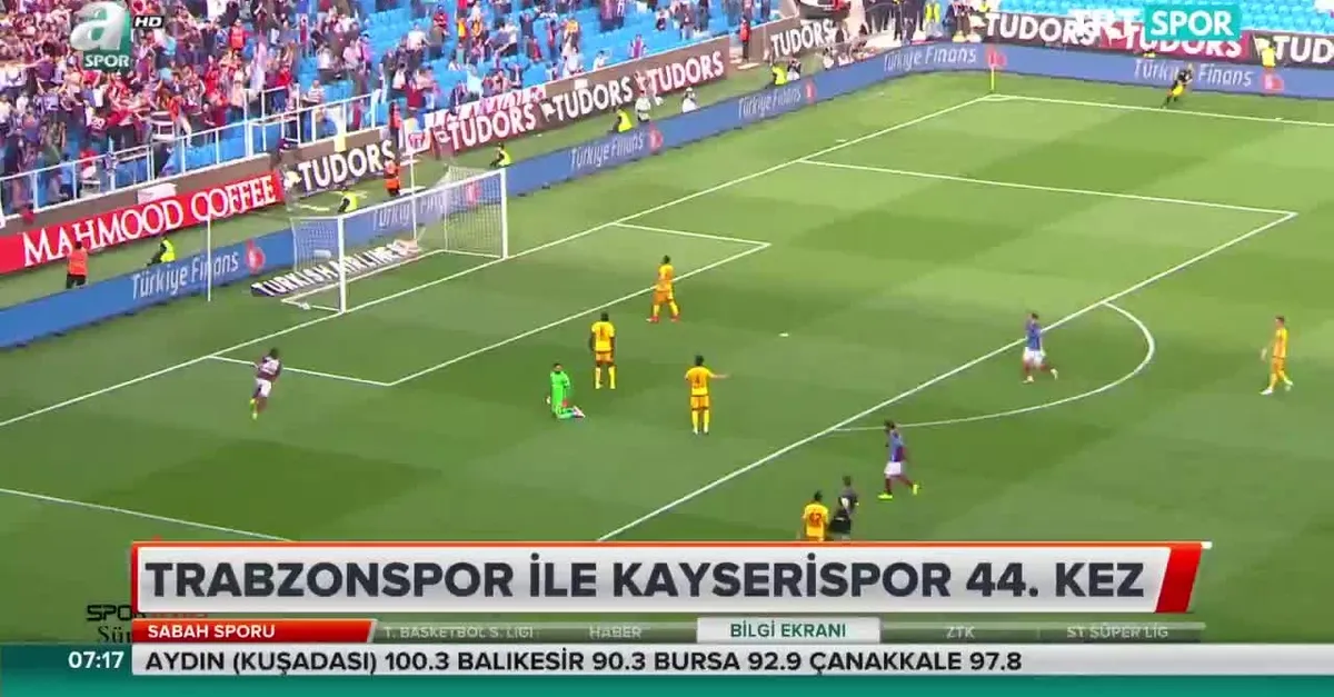 Trabzonspor ile Kayserispor 44. kez