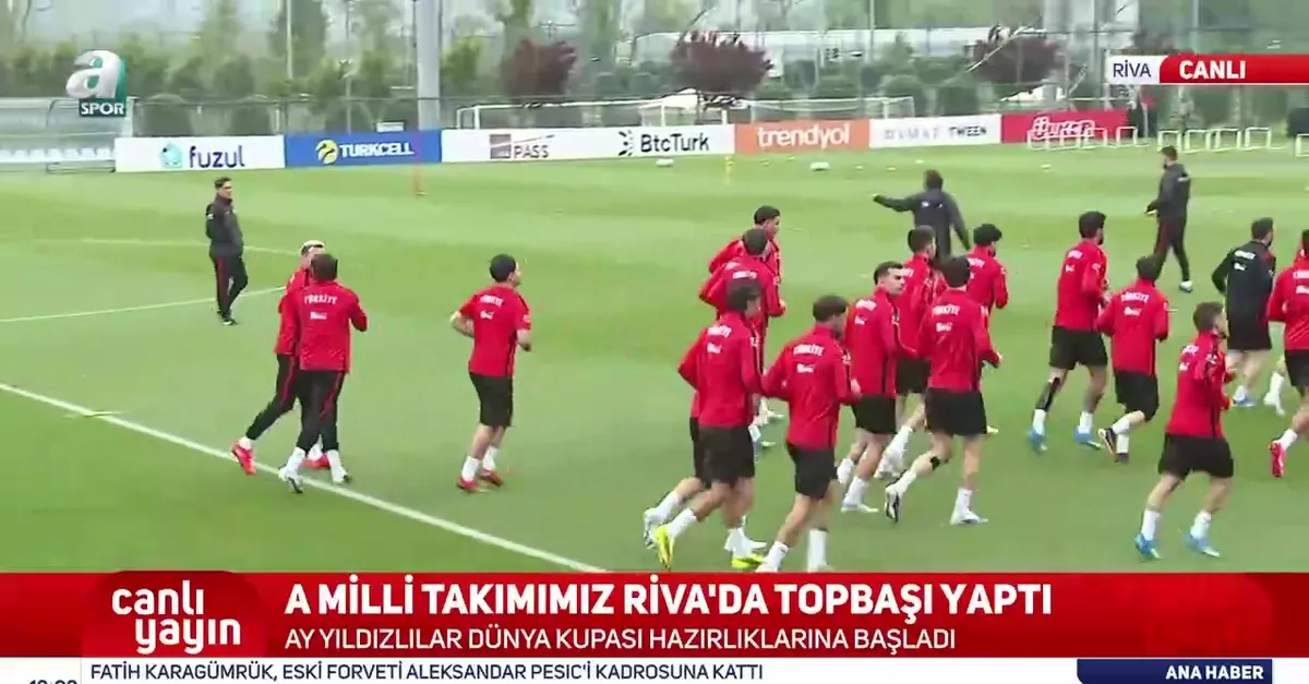 A Milli Takımımız Riva'da topbaşı yaptı!
